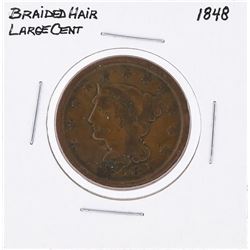 1848 Braided Hair Large Cent Coin
