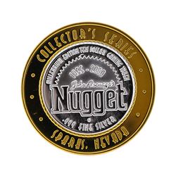 .999 Silver John Ascuaga's Nugget $10 Casino Gaming Token Collector's Series