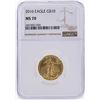 Image 1 : 2016 $10 American Gold Eagle Coin NGC Graded MS70