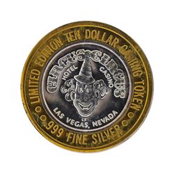 .999 Silver Circus Circus Hotel & Casino $10 Gaming Token Limited Edition