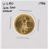 Image 1 : 1986 $10 American Gold Eagle Coin