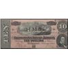 Image 1 : 1864 $10 The Confederate States of America Note