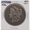 Image 1 : 1893-CC $1 Morgan Silver Dollar Coin