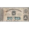 Image 1 : 1863 Fifty Cents The State of Alabama Obsolete Note