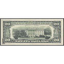 1990 $20 Federal Reserve Note Offset ERROR