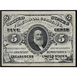 March 3, 1863 5 Cent 3rd Issue Fractional Note