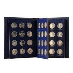 Set of (36) Franklin Mint Presidential Commemorative Sterling Silver Medals