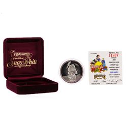Limited Edition Walt Disney Co. Rarities Mint Snow White "Grumpy" 1 oz Silver Co