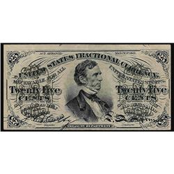 March 3, 1863 25 Cent 3rd Issue Fractional Note
