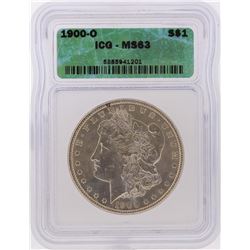 1900-O $1 Morgan Silver Dollar Coin ICG Graded MS63