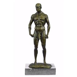 Depict Of Nude Gay Man Bronze Sculpture (14"X6")