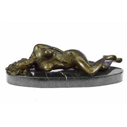 Hot Cast Wicked Game Bondage Girl Bronze Sculpture (4"X14")