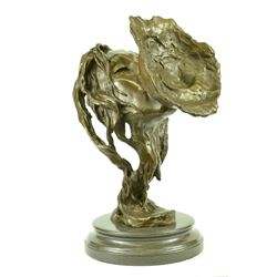 Lesbian Love By Mavchi Erotic Bronze Sculpture on marble base