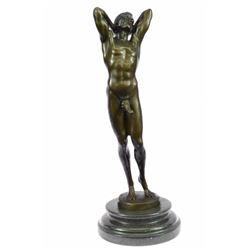 Nude Male Statue Man Sculpture Gay Art Bronze Statues (14"X5")