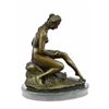 Image 1 : Original Nude Nymph Bronze Erotic Sculpture (12"X10")