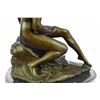 Image 2 : Original Nude Nymph Bronze Erotic Sculpture (12"X10")
