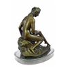 Image 5 : Original Nude Nymph Bronze Erotic Sculpture (12"X10")