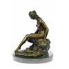 Image 7 : Original Nude Nymph Bronze Erotic Sculpture (12"X10")