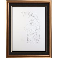 Pablo Picasso (After) Printed In Fall Supervised by Picasso. Taken From Picasso's Sketchbooks with 3