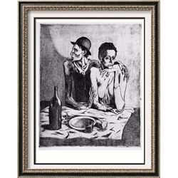 Pablo Picasso 'After' The Frugal Repast c. 1904 Fine Art Print from Museum Artist
