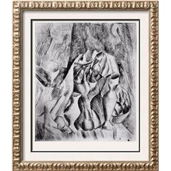 Pablo Picasso 'After'  Still Life with Fruit bowl c. 1909 Fine Art Print from Museum Artist