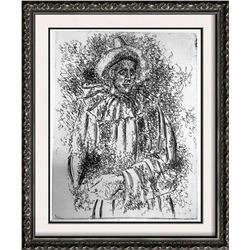 Pablo Picasso 'After'  Pierrot c. 1918 Fine Art Print from Museum Artist