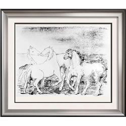 Pablo Picasso 'After'  Three Horses on the Seashore c. 1920 Fine Art Print from Museum Artist