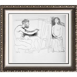 Pablo Picasso 'After'  Painter Before His Easel c. 1927 Fine Art Print from Museum Artist