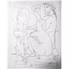 Image 2 : Pablo Picasso 'After'  Sculptor, Model and Fishbowl c. 1933 Fine Art Print from Museum Artist