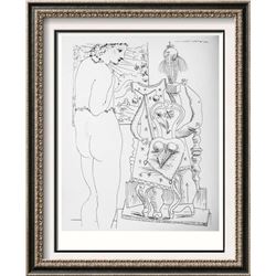 Pablo Picasso 'After'  Nude and Sculpture c. 1933 Fine Art Print from Museum Artist