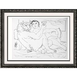 Pablo Picasso 'After'  Minotaur and Woman c. 1933 Fine Art Print from Museum Artist