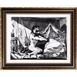Pablo Picasso 'After'  Satyr and Sleeping Woman c. 1936 Fine Art Print from Museum Artist