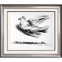 Pablo Picasso 'After'  Dove in Flight c. 1950 Fine Art Print from Museum Artist