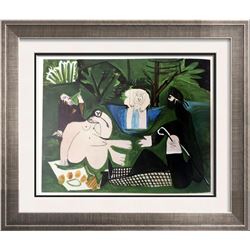 Pablo Picasso Double Sided Black & White & Full Color Print # 60205