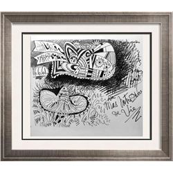 Pablo Picasso Double Sided Black & White & Full Color Print # 60251-52