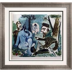 Pablo Picasso Double Sided Black & White & Full Color Print # 60255-60256