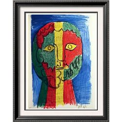 Pablo Picasso Double Sided Black & White & Full Color Print # 60281-60282