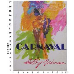 Dealer Liquidating Art Books Leroy Neiman Carnaval 1981 Knoedler Publishing Art Book Jacket Hard