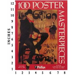 Art Book Liquidation Sale Posters 100 Poster Masterpieces Phillips May 1981 Auction Catalogue Full C