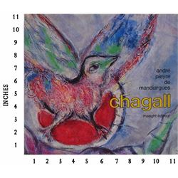 Museum Art Books Marc Chagall Andre Pieyre De Mandiargues 1974 Art Book Jacket Original Lithograph