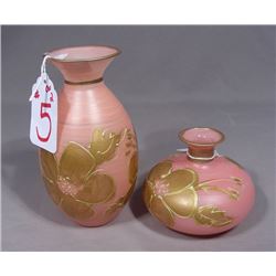TWO ITALIAN HAND PAINTED VASES