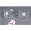 Image 1 : SIGNED ROYAL DOULTON CRYSTAL CREAMER & SUGAR