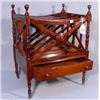 Image 1 : HAND CARVED ENGLISH MAOGANY MAGAZINE RACK