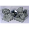 Image 1 : PAIR OF OUTDOOR COMPOSITION SCULPTURES:  BOY AND GIRL