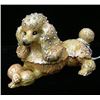Image 1 : ENAMEL, METAL AND RHINESTONE POODLE DOG  BOX