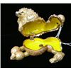 Image 2 : ENAMEL, METAL AND RHINESTONE POODLE DOG  BOX