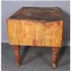 Image 1 : HEAVY VINTAGE BUTCHERS BLOCK