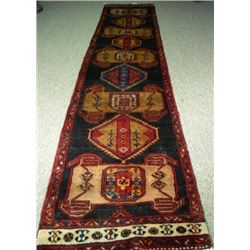 HAND KNOTTED PERSIAN SHIRAZ RUNNER