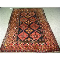 HAND KNOTTED PERSIAN SHIRAZ AREA RUG