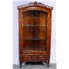 Image 1 : HAND CARVED MAHOGANY CURIO CABINET